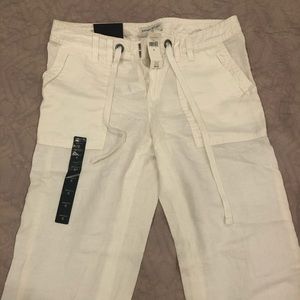 Banana republic martini fit linen drawstring pants